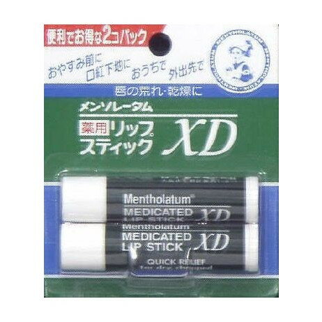 【単品18個セット】 メンソレ-タム薬用リップXD 2個パック(代引不可)【ポイント10倍】【送料無料】