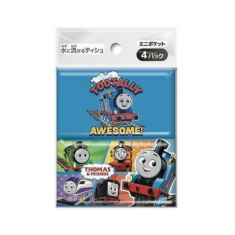 小袋面紙 - 【単品6個セット】 ダイレイ きかんしゃトーマス ミニポケットティシュ4個組(代引不可)【ポイント10倍】