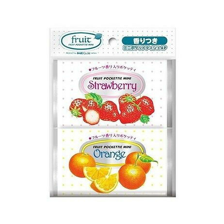 【単品7個セット】 ダイレイ フルーツ ミニポケットティシュ4個組(代引不可)【ポイント10倍】