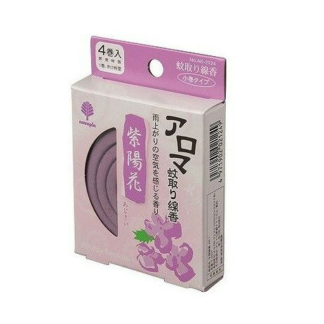 【単品7個セット】 アロマ蚊取り線香 紫陽花 4巻(代引不可)【ポイント10倍】