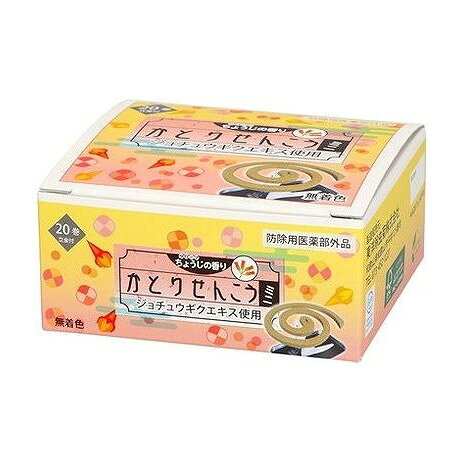 【商品詳細】★合成殺虫成分を使用せず、除虫菊エキスを使用した蚊取り線香です。★刺激臭が少なく、目や喉にも比較的負担をかけません。★合成着色料を使用せず、素材そのままの風合いです。★燃焼時間は1巻で約2時間30分です。★線香立て1枚付き。★ちょうじの香り成分:【有効成分】 ジョチュウギクエキス(総ピレトリンとして0.600%)【その他の成分】 植物混合粉、香料、乳化剤商品区分:防除用医薬部外品メーカー名:宇部マテリアルズ生産国・加工国:日本内容量:20巻【代引きについて】こちらの商品は、代引きでの出荷は受け付けておりません。【送料について】北海道、沖縄、離島は送料を頂きます。