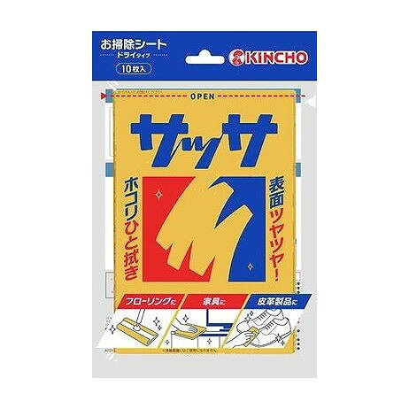 【商品詳細】三層凸凹シートで、細かいホコリも吸着。力を入れず、サッと拭くだけでOK。丈夫で水にも強い。成分:＜成分＞ミネラルオイル、非イオン系界面活性剤メーカー名:大日本除虫菊生産国・加工国:日本内容量:10枚【代引きについて】こちらの商品は、代引きでの出荷は受け付けておりません。【送料について】北海道、沖縄、離島は送料を頂きます。