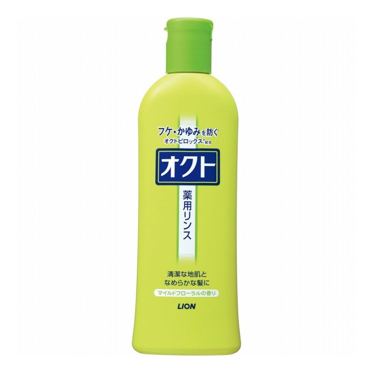 【商品詳細】薬用成分「オクトピロックス」配合により、フケ・かゆみを防止する薬用リンス。地肌を清潔にし、髪にうるおいを与え、なめらかにまとめます。素材・成分有効成分：ピロクトンオラミン、その他の成分：PG、ステアリルアルコール、ジメチコン、ヤシ油脂肪酸ソルビタン、高重合ジメチコン−1、ステアルトリモニウムクロリド、無水エタノール、ヒドロキシエチルセルロース、香料、ステアリン酸ソルビタン、POE（30）ラウリルエーテル、リン酸、甘草抽出末、メチルパラベン、黄203、青403商品区分：医薬部外品製造国：日本メーカー名：ライオン内容量：320ml【代引きについて】こちらの商品は、代引きでの出荷は受け付けておりません。【送料について】北海道、沖縄、離島は送料を頂きます。
