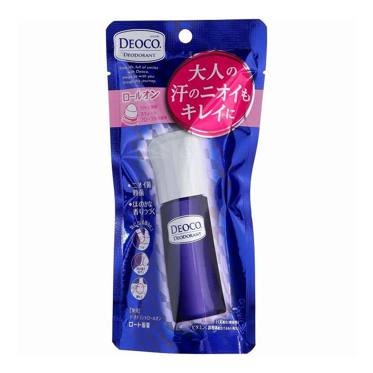 【単品18個セット】 ロート製薬 デオコ 薬用デオドラントロールオン(代引不可)【ポイント10倍】【送料無料】