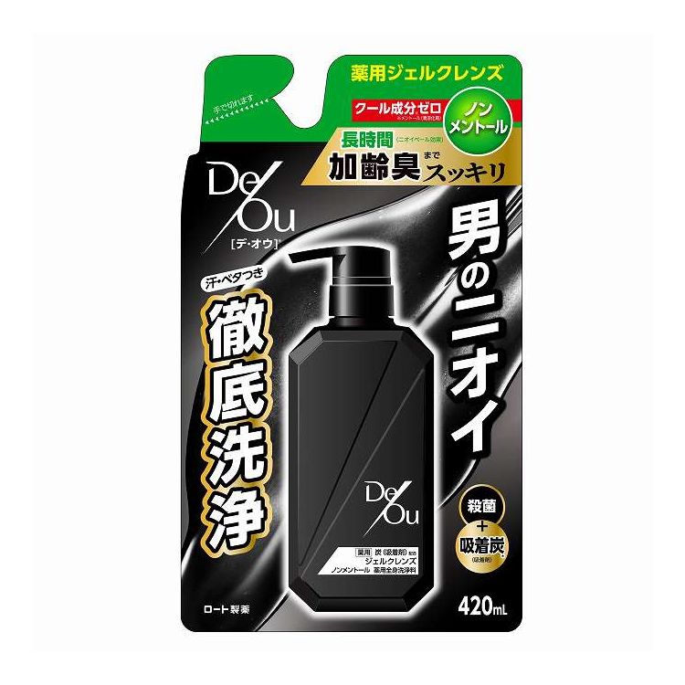 【単品4個セット】 ロート製薬 デ・オウ 薬用クレンジングウォッシュノンメントール 詰替用(代引不可)..