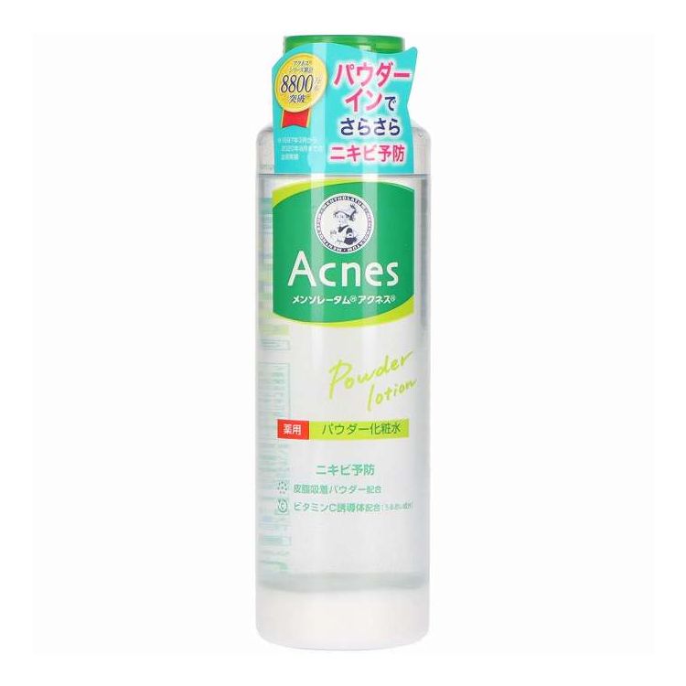 【単品17個セット】 ロート製薬 メンソレータム アクネス 薬用パウダー化粧水 180ml(代引不可)【ポイント10倍】【送料無料】