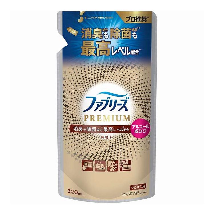 【単品5個セット】 ファブリーズW除菌+消臭プレミアム無香料つめかえ P&Gジャパン(代引不可)【ポイント..