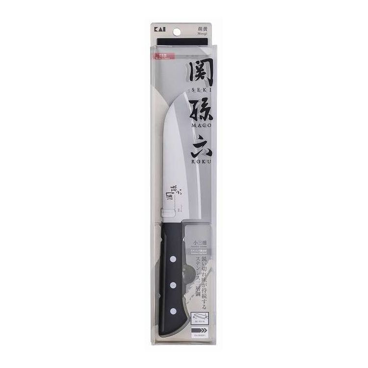 【単品4個セット】 関孫六 萌黄 小三徳145mm 貝印(代引不可)【ポイント10倍】【送料無料】