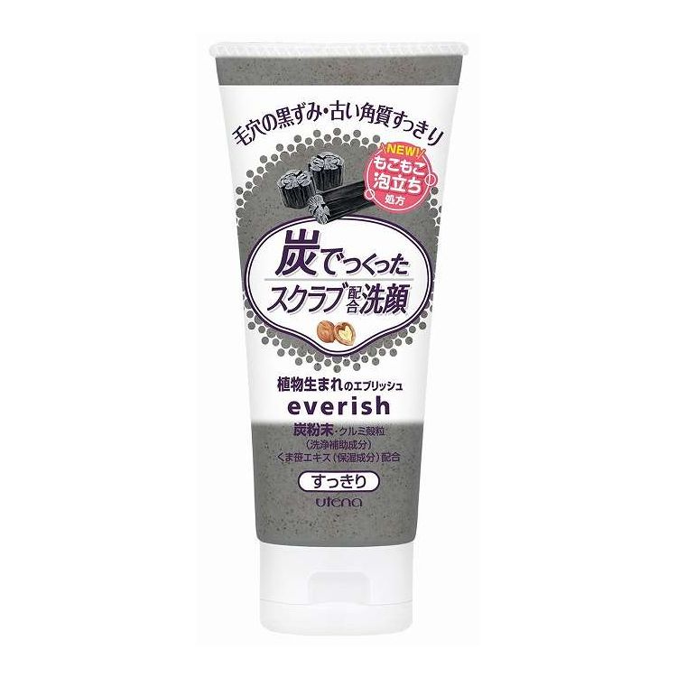 【単品3個セット】 ウテナ エブリッシュ 炭スクラブ洗顔(代引不可)【ポイント10倍】