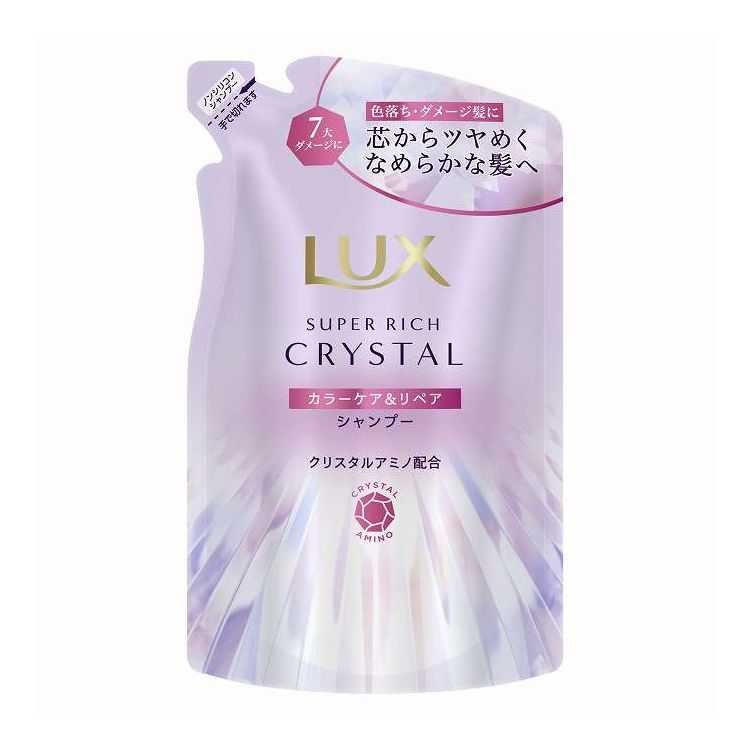ユニリーバ・ジャパン ラックス スーパーリッチクリスタル カラーケア&リペア シャンプー つめかえ用 300G(代引不可)【ポイント10倍】