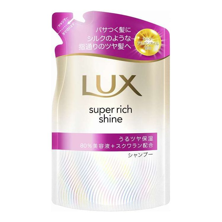 【単品4個セット】 ユニリーバ・ジャパン ラックス スーパーリッチシャイン モイスチャー 保湿シャンプー つめかえ用 280G(代引不可)【ポイント10倍】【送料無料】