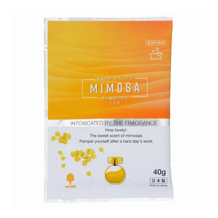 【商品詳細】今日一日頑張った自分のご褒美に。ミモザの香り。成分:硫酸Na、炭酸水素Na、香料、グリシン、シリカ、水、BG、エタノール、ユキノシタエキス、ボタンエキス、クズ根エキス、ヒアルロン酸Na、カミツレ花エキス、フェノキシエタノール、メチルバラベン、黄5商品区分:化粧品メーカー名:小久保工業所生産国・加工国:日本内容量:40G【配送について】こちらはメール便での発送となります。メール便でのお届はポストインです。下記の事項は対応できませんのでご確認ください。■時間指定・到着日指定はできません。■代金引き換えでのお支払いはできません。■お荷物の現在地追跡はできません。※他の商品との同梱不可