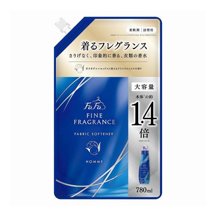 【単品7個セット】 NSファーファ・ジャパン ファーファ ファインフレグランスオム詰替用 780mL(代引不可)【ポイント10倍】【送料無料】