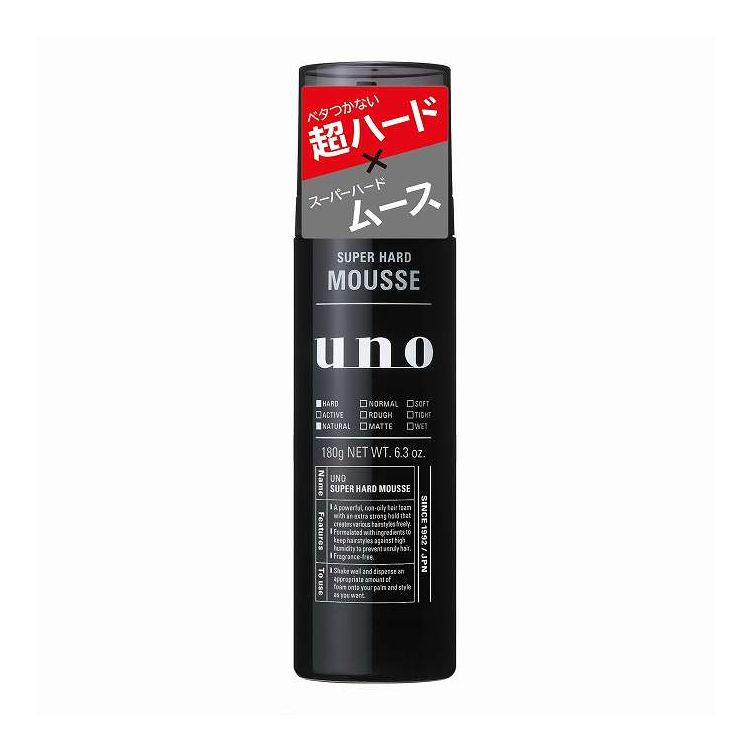 【商品詳細】キッチリ固定！超強力ムース。クリーミーな泡でごわつきがなく、強力固定。ベタつき防止処方で、手にも髪にもベタつかない。湿気による崩れを防ぎ、ヘアスタイルを一日中キープする「耐湿性セット成分」と「調湿成分」を配合。アンチオイリー・無香料。髪をいたわるトリートメント効果。成分:水、エタノール、LPG、（メタクリロイルオキシエチルカルボキシベタイン／メタクリル酸アルキル）コポリマー、水添ポリイソブテン、PEG−60水添ヒマシ油、マルチトール、セテス−20、PPG−2−デセス−12商品区分:化粧品メーカー名:ファイントゥデイ生産国・加工国:日本内容量:180G【代引きについて】こちらの商品は、代引きでの出荷は受け付けておりません。【送料について】北海道、沖縄、離島は送料を頂きます。
