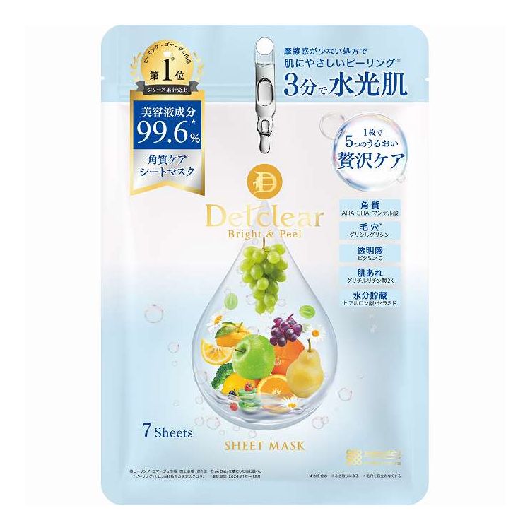 【単品7個セット】 明色化粧品 DETクリア ブライト&ピール シートマスク(代引不可)...