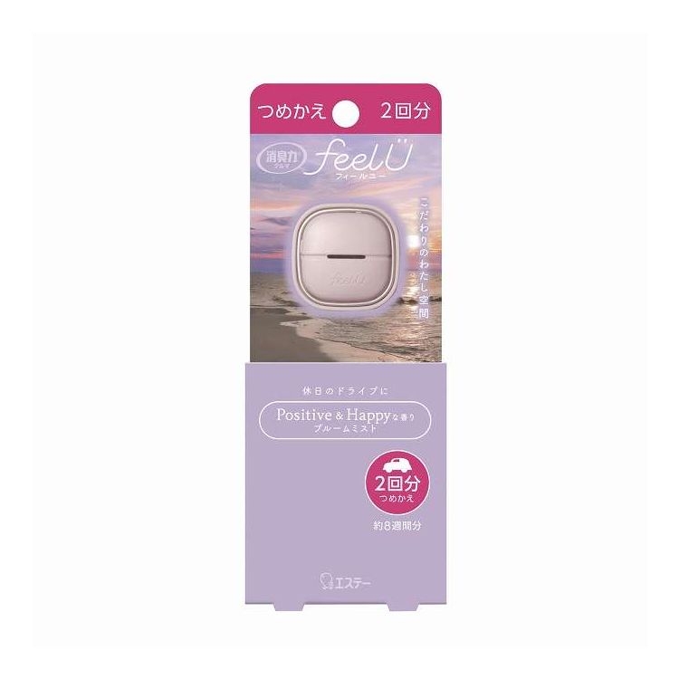 【単品11個セット】 エステー 消臭力 クルマ用 feelU クリップタイプ つめかえ ブルームミスト(代引不可)【ポイント10倍】【送料無料】