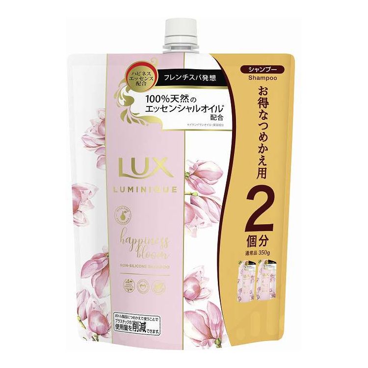 【単品15個セット】 ユニリーバ・ジャパン ラックス ルミニーク ハピネスブルーム シャンプー つめかえ用 700G(代引不可)【ポイント10倍】【送料無料】