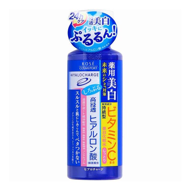 【単品4個セット】 コーセーコスメポート ヒアロチャージ薬用ホワイトローションMしっとり 180ml(代引..