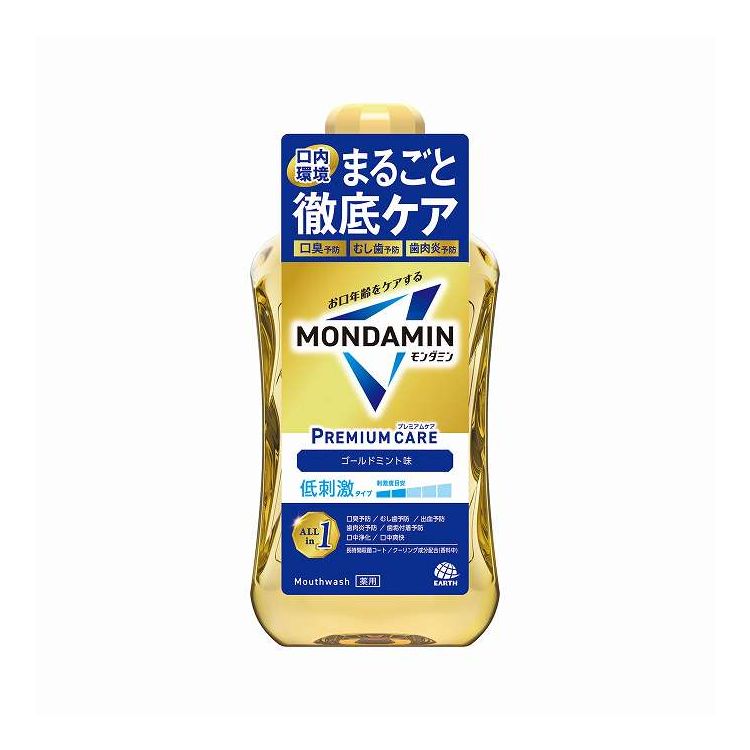 【単品20個セット】 アース製薬 モンダミン プレミアムケア ゴールドミント 1000ml(代引不可)【ポイン..