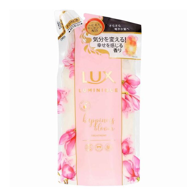 【単品12個セット】 ユニリーバ ジャパン ラックス ルミニーク ハピネスブルーム トリートメント 詰替え用 化粧品 350g(代引不可)【ポイント10倍】【送料無料】