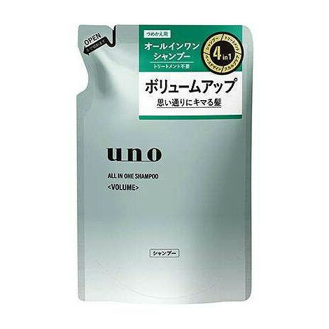 Hair Care - 【単品14個セット】 ウーノ オールインワンシャンプー ボリューム つめかえ 用 ファイントゥデイ 400ml(代引不可)【ポイント10倍】【送料無料】