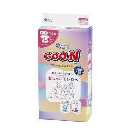 【商品詳細】ママパパをサポート！子育て先まわり設計「おしっこモレ0へ」。背中と足まわりのギャザーがぴったりフィットしてすきまモレ防止。進化した吸収体がたっぷりのおしっこもパワフル吸収。全面通気シートでずっとムレ安心。成分:ポリオレフィン系不織布、綿状パルプ、吸収紙、高分子吸収材、ポリオレフィン系フィルム、ポリウレタン、スチレン系合成樹脂等メーカー名:大王製紙生産国・加工国:日本内容量:44枚【代引きについて】こちらの商品は、代引きでの出荷は受け付けておりません。【送料について】北海道、沖縄、離島は送料を頂きます。