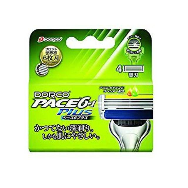 【単品3個セット】ドルコ ドルコPACEPlus替刃4個(代引不可)【メール便（ゆうパケット）】【送料無料】