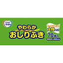 【単品6個セット】 エルモアいちばん やわらかおしりふき 70枚 カミ商事(代引不可)