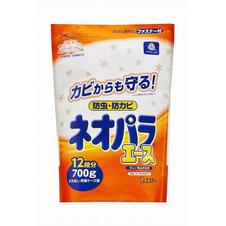 このページは4901070303823単品が6個セットの商品ページです【商品特徴】●切らずに使えて手間いらず。●和紙の全面からムラなく揮散。（全面揮散方式）●季節に応じた防虫効果。（多層特殊フィルム）●せんい製品の他、毛皮・皮革製品にも使用できます。●防カビ効果でカビの発育を抑え、衣類をカビから守ります。【製造者】エステー株式会社【生産国】日本【単品内容量】700G※メーカーの都合によりパッケージ、内容等が変更される場合がございます。当店はメーカーコード（JANコード）で管理をしている為それに伴う返品、返金等の対応は受け付けておりませんのでご了承の上お買い求めください。【代引きについて】こちらの商品は、代引きでの出荷は受け付けておりません。【送料について】北海道、沖縄、離島は別途送料を頂きます。