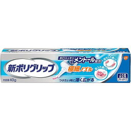 【単品20個セット】新ポリグリップ 極細ノズル メントール配合 40g グラクソスミスクライン(アース(代引不可)【送料無料】