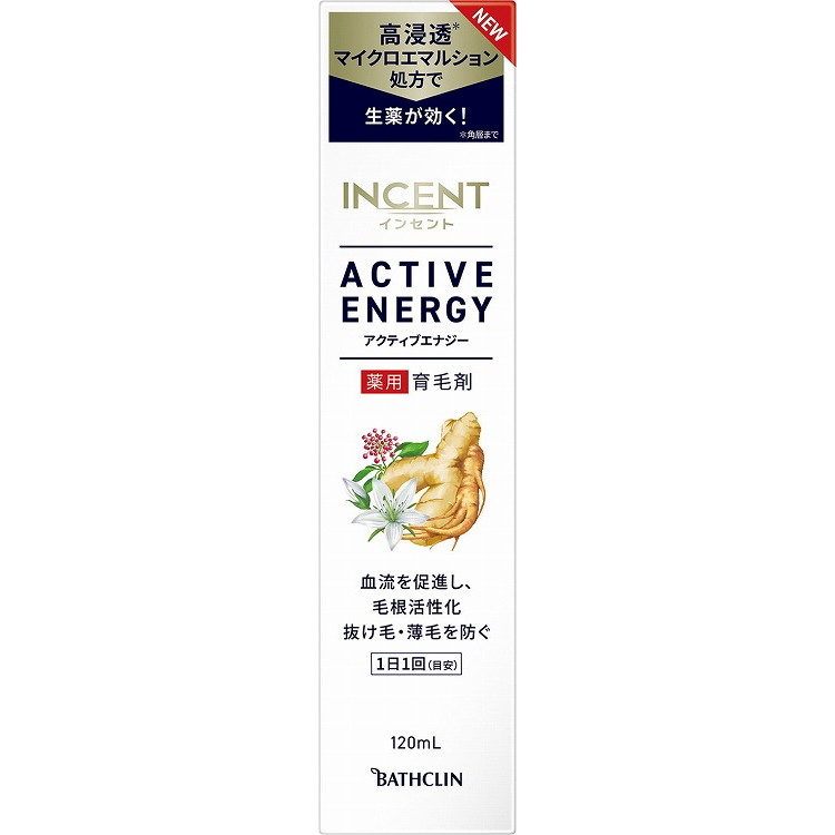 【単品6個セット】インセント アクティブエナジー120mL バスクリン(代引不可)【送料無料】