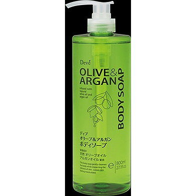 【単品5個セット】ディブ オリーブ&アルガン ボディソープ 本体 800ml 熊野油脂(代引不可)【送料無料】
