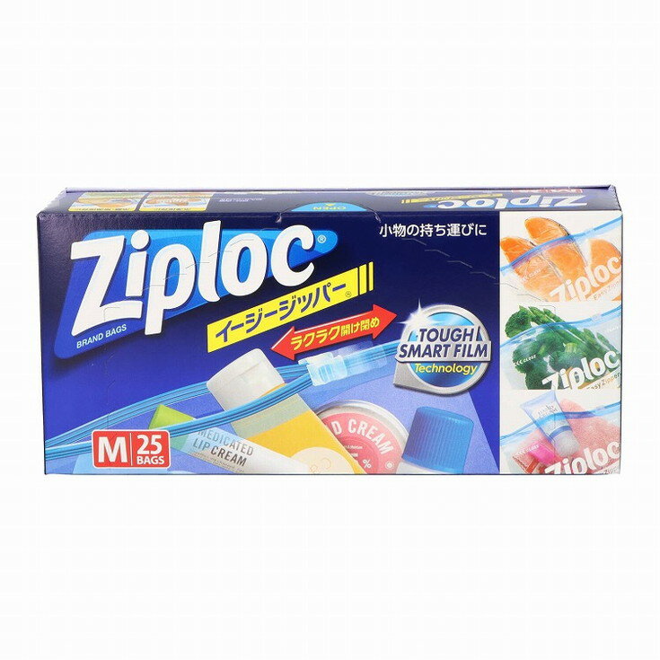 【単品13個セット】ジップロックイージージッパーM大容量品25枚入 旭化成ホームプロダクツ(株)(代引不..