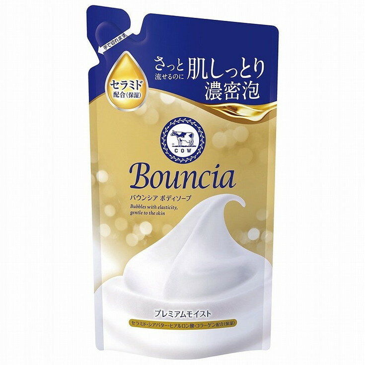 Soaps, Body Washes - 【単品12個セット】バウンシアボディソープ プレミアムモイスト 詰替用・340mL 牛乳石鹸共進社(代引不可)【送料無料】