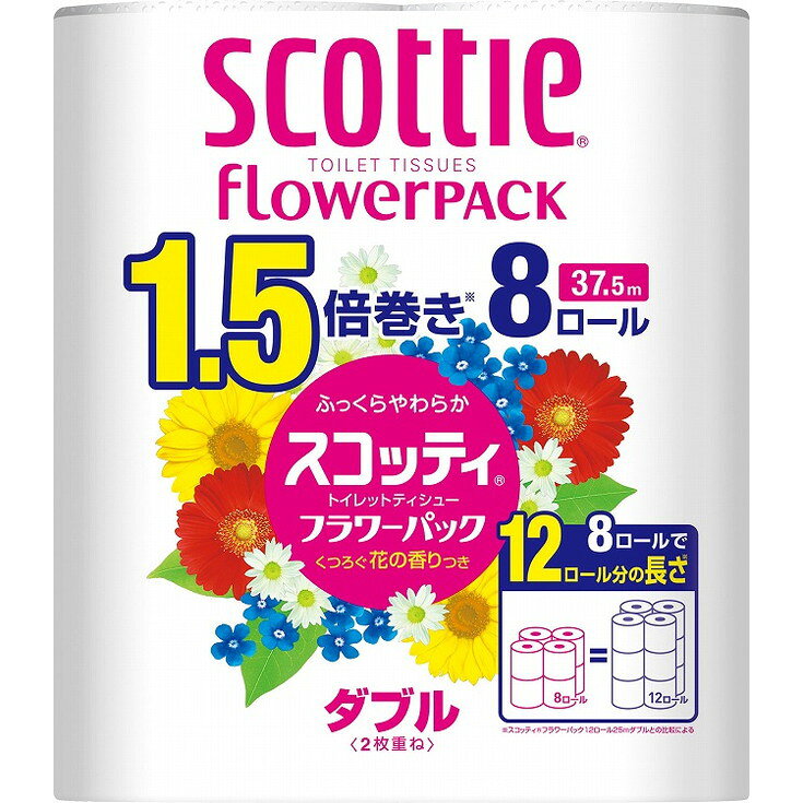 このページは4901750263508単品が15個セットの商品ページです【商品特徴】たっぷり使えて取替えの手間を軽減。省スペース化で保管もスッキリ。8ロールで12ロール分の長さのトイレットロール（ダブル）【製造者】日本製紙クレシア株式会社【生産国】日本【単品内容量】300M※メーカーの都合によりパッケージ、内容等が変更される場合がございます。当店はメーカーコード（JANコード）で管理をしている為それに伴う返品、返金等の対応は受け付けておりませんのでご了承の上お買い求めください。【代引きについて】こちらの商品は、代引きでの出荷は受け付けておりません。【送料について】北海道、沖縄、離島は別途送料を頂きます。