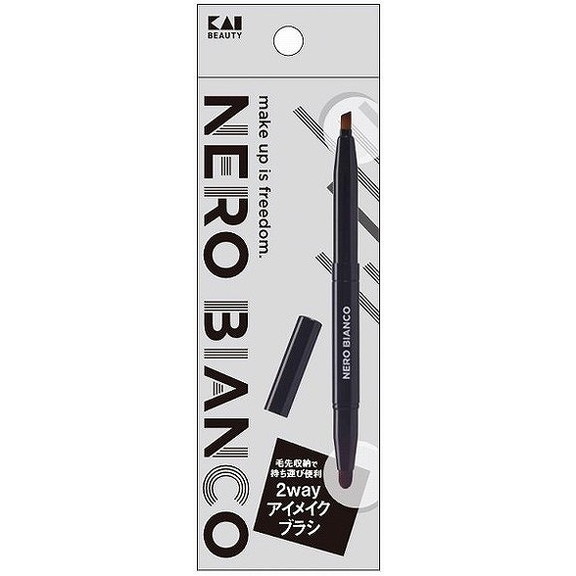 【単品16個セット】KQ3505 NEROBIANCO 2wayアイメイクブラシ 貝印(代引不可)【送料無料】