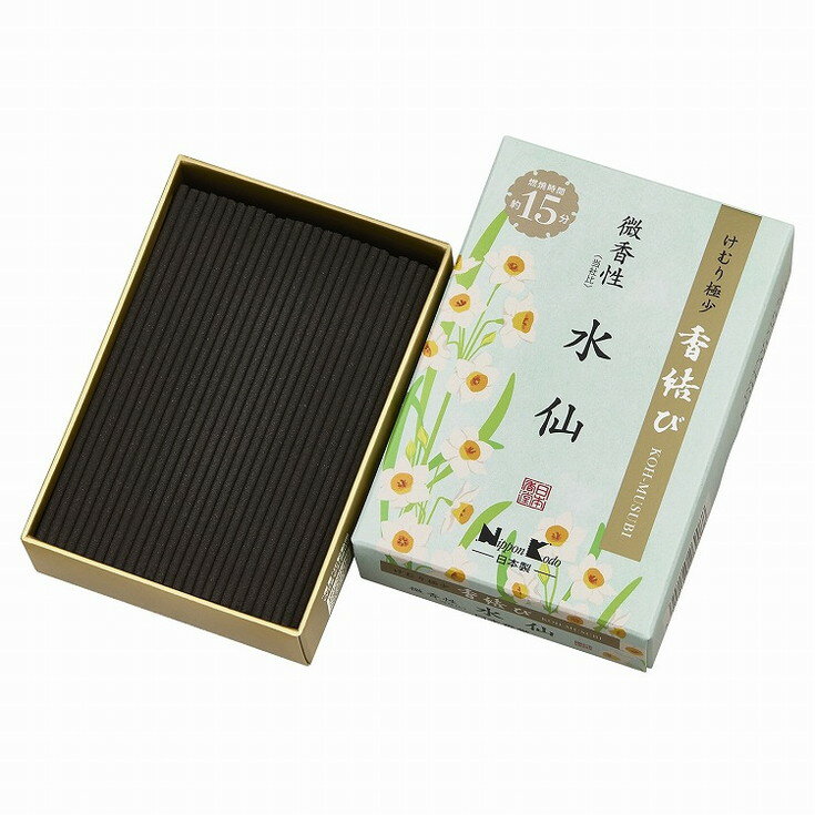 【単品7個セット】香結び 水仙 ミニ 日本香堂(代引不可)【送料無料】