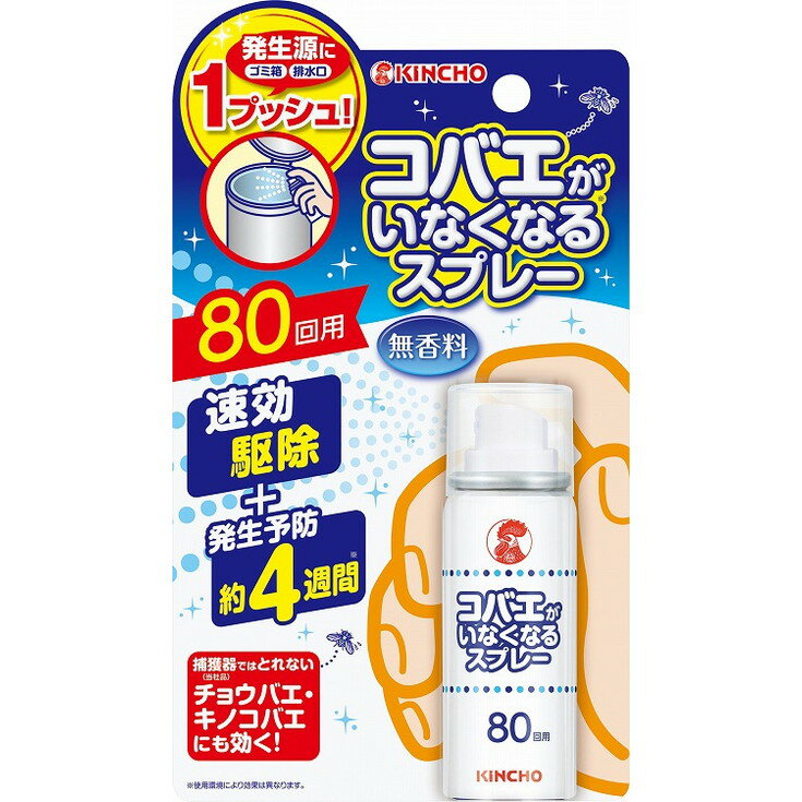 このページは4987115521469単品が19個セットの商品ページです【商品特徴】コバエが群がるところや発生源（ゴミ箱、排水口、三角コーナーなど）に1プッシュするだけ。【製造者】大日本除虫菊株式会社【生産国】日本【単品内容量】20ML※メーカーの都合によりパッケージ、内容等が変更される場合がございます。当店はメーカーコード（JANコード）で管理をしている為それに伴う返品、返金等の対応は受け付けておりませんのでご了承の上お買い求めください。【代引きについて】こちらの商品は、代引きでの出荷は受け付けておりません。【送料について】北海道、沖縄、離島は別途送料を頂きます。