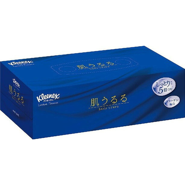 Tissue （Box） - 【単品1個セット】クリネックスティシュークリーム 肌うるる204組 日本製紙クレシア(代引不可)