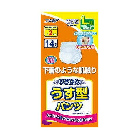 【単品6個セット】 いちばんうす型パンツLーLL14枚 カミ商事株式会社(代引不可)【送料無料】