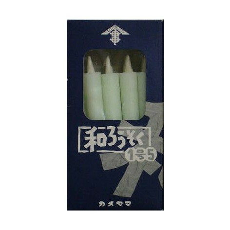 【単品4個セット】 和ろうそく1号5白箱入 カメヤマ株式会社(代引不可)