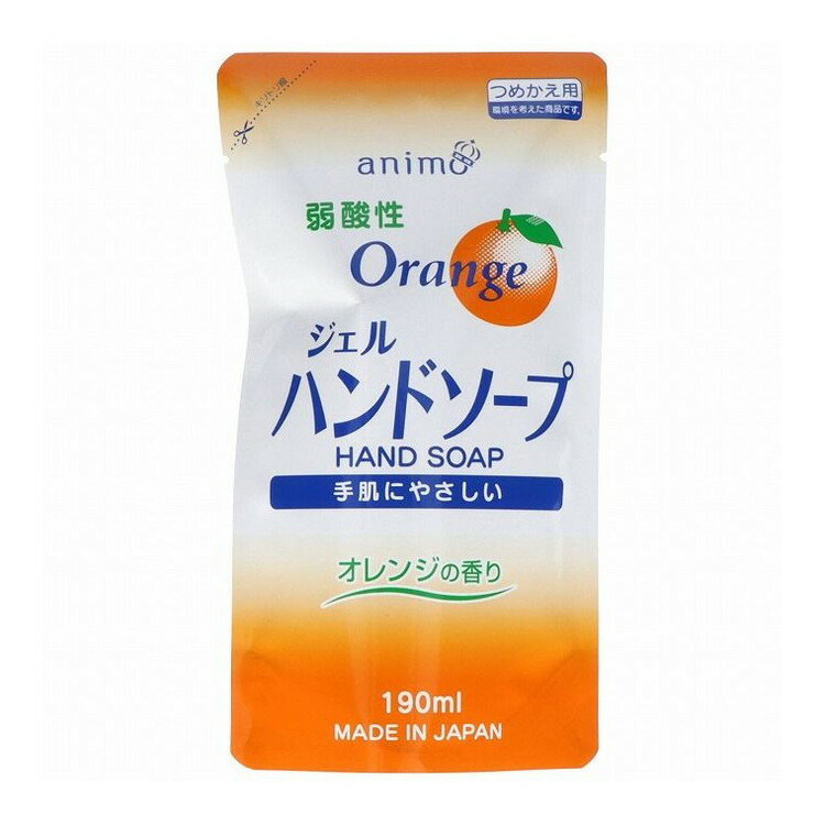 【単品1個セット】 詰替用弱酸性ジェルハンドソープ190ML ロケット石鹸株式会社(代引不可)