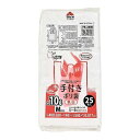 【単品4個セット】 PR28W手付ポリ袋M約10L乳白25枚 株式会社ジャパックス(代引不可)(3)
