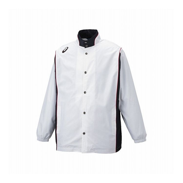 アシックス ウォームアップジャケット ウェア バレー バスケ ハンド 2063A198 100 ホワイト 2XL【送料..