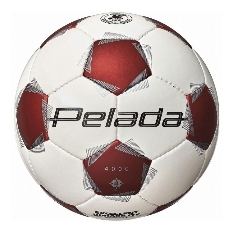 #1 Ball - ペレーダ4000 4号白赤 モルテン サッカー フットサル ボール シャトル【送料無料】