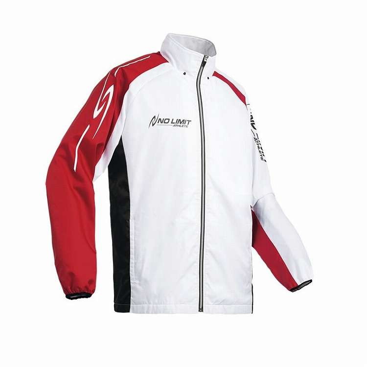 ニシ・スポーツ NISHI 3Dマルチブレーカージャケット L WH/レッド ランニング 陸上競技 ウェア 服 アパ..