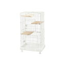 アイリスオーヤマ ミニキャットケージ ハンモック付き マットホワイト PMCC-115H IRIS OHYAMA【ポイント10倍】【送料無料】