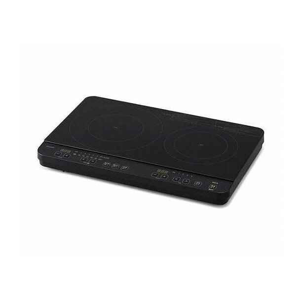 商品説明文電気工事なしですぐに使える、2口タイプのIHコンロです。従来のIHクッキングヒーター（IHK-W13-B,IHK-W13S-B）よりコンパクトサイズに!シンク横、コンロ周りを広々と活用できるので、快適に調理できます。2つのヒーターで加熱調理から揚げ物まで多用途に使用できます（揚げ物は左のヒーターのみ）。お湯が沸くまで自動加熱する湯わかし機能付きで、お湯が沸くとブザーが鳴り3分間保温します（左ヒーターのみ）。煮込み料理などに便利な、タイマー機能付きです（1分〜9時間50分）。IHコンロはガスコンロに比べ熱効率が良いため光熱費の削減が出来て経済的です。天面は水ぶき可能で、調理後かんたんにお手入れができます。火を使わないので空気を汚さず一酸化炭素中毒の危険がありません。商品仕様基本仕様電源AC100V（50/60Hz共用）定格消費電力1400Wヒーター（左/右）1400W/700Wタイマー1分〜9時間50分使えるなべ○材質:鉄・鉄鋳物・鉄ほうろう・ステンレス（18-0SUS430）など※種類によっては火力が弱くなったり、使えないなべもあります・多層鋼なべ※種類によっては発熱しないことがあります。○大きさ:〈左ヒーター〉加熱調理/直径12〜26cmのもの、揚げ物調理/直径18〜26cmのもの、湯わかし/直径15〜23cmで、満水容量1.7L以上のもの、〈右ヒーター〉直径12〜20cmのもの○形状:底の平らなもの、揚げ物調理の場合/そりが1mm以下のもの、加熱調理の場合/そりが3mm以下のもの使えないなべ○材質:耐熱ガラス・陶磁器・土なべ・アルミ・銅○大きさ:〈左ヒーター〉加熱調理/直径12cmより小さいもの、揚げ物調理/直径18cmより小さいもの、湯わかし/直径15cmより小さいもの、トッププレートのなべの大きさの目安からはみ出すサイズのもの、〈右ヒーター〉直径12cmのなべより小さいもの、トッププレートのなべの大きさの目安からはみ出すサイズのもの○形状:中華なべなど底が丸いもの、底に段がありトッププレートに密着しないもの、底に脚があるもの電源コードの長さ約2.5m保証期間お買い上げ日より1年間【代引きについて】こちらの商品は、代引きでの出荷は受け付けておりません。【送料について】北海道、沖縄、離島は送料を頂きます。