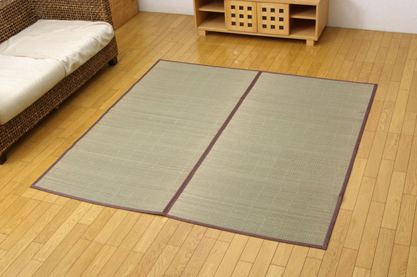 い草花ござカーペット 『DXアロマ 裏貼CP』 江戸間3畳（約174×261cm) （裏:不織布）(代引不可)【送料無料】