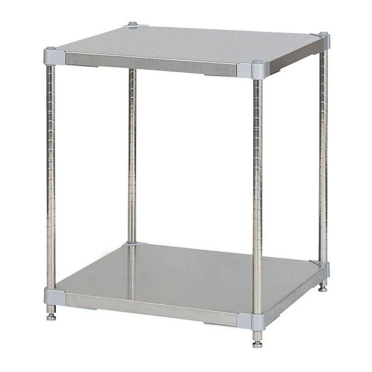 【※法人様限定販売】【燕三条製】 PROFACE SUS304ステンレスソリッドシェルフ2段 600×600×700 SUS304ステンレスポール スチールラック スチールシェルフ ラック キッチンラック レンジラック(代引不可)【送料無料】(3.0)